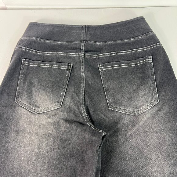 Halara Flex Jeans Women's 27x28* High Rise Wide Leg Black Stretch Denim No Tag - Picture 8 of 16